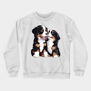 bernese mountain dog puppy Crewneck Sweatshirt